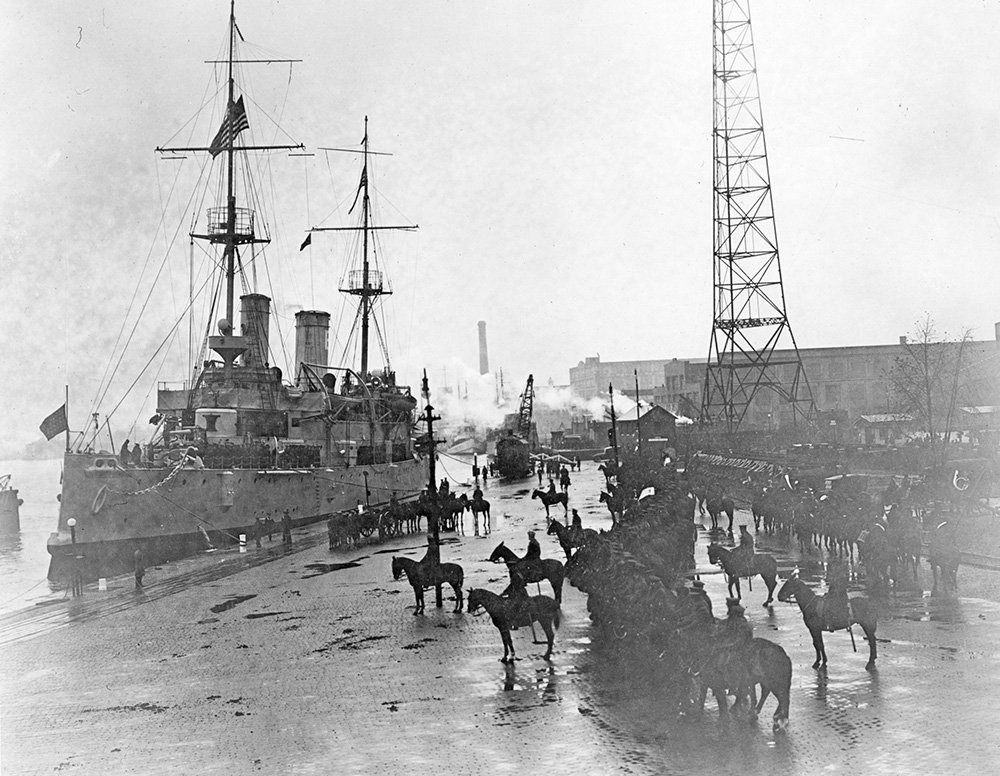 Return of the Unknown Soldier onboard the Olympia